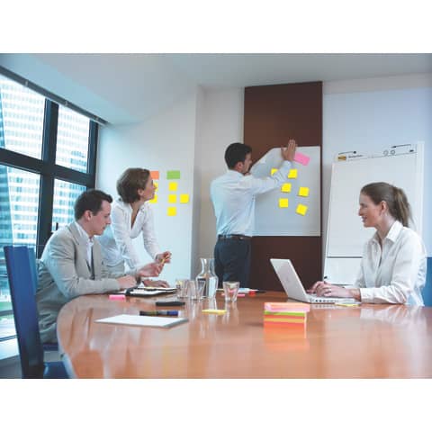 Blocco di fogli da parete Post-it® Super Sticky 63,5x77,5 cm bianco Conf. 2 pezzi - 559